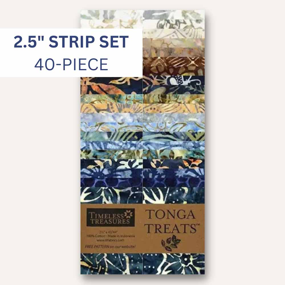 Harbor Tonga Batik Tonga Treats 2.5" Strip Set 40Piece