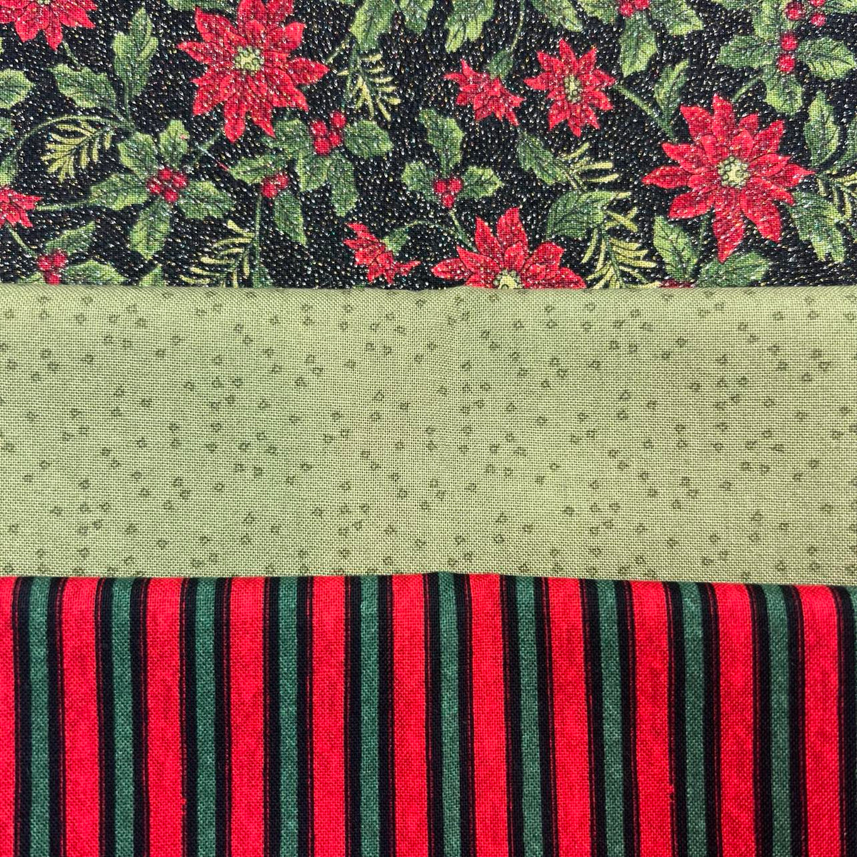 Utensil Holder We Love 2 Stitch Garland Poinsettia Greenery Blac