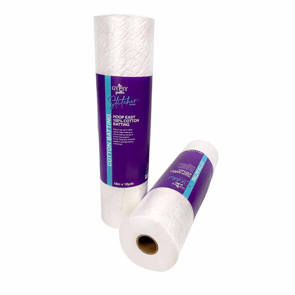 Gypsy 100 Cotton Batting 18" x 10yds Keepsake Quilting