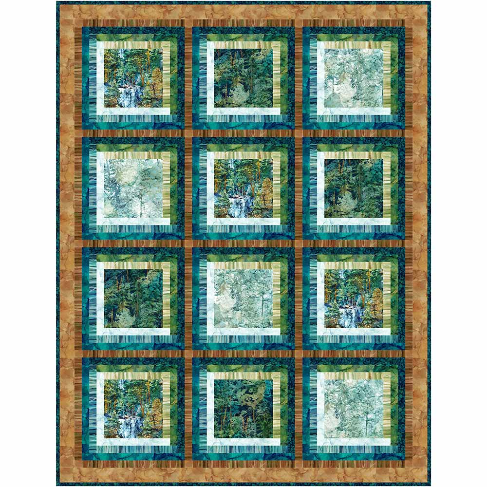 Cedar Log Cabin Tourmaline & Thyme Quilts Cedarcrest Falls North