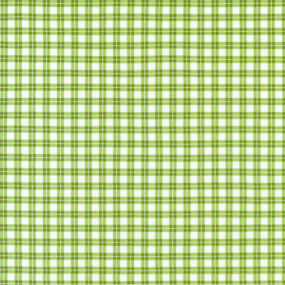 Robert Kaufman Elizabeth Plaid Green Debbie Beaves Yardage