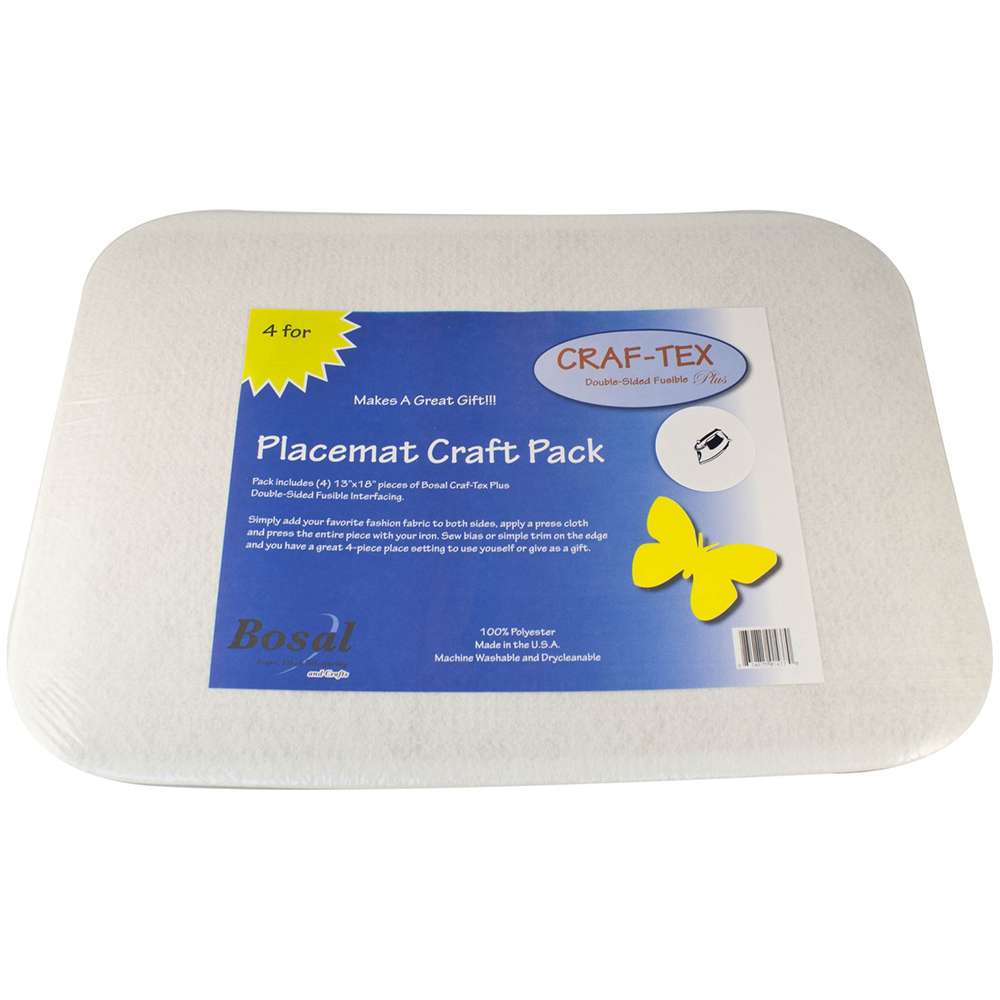 Placemat Craft Pack 13" x 18" Rectangle With Rounded Corners 4 Pack Fr