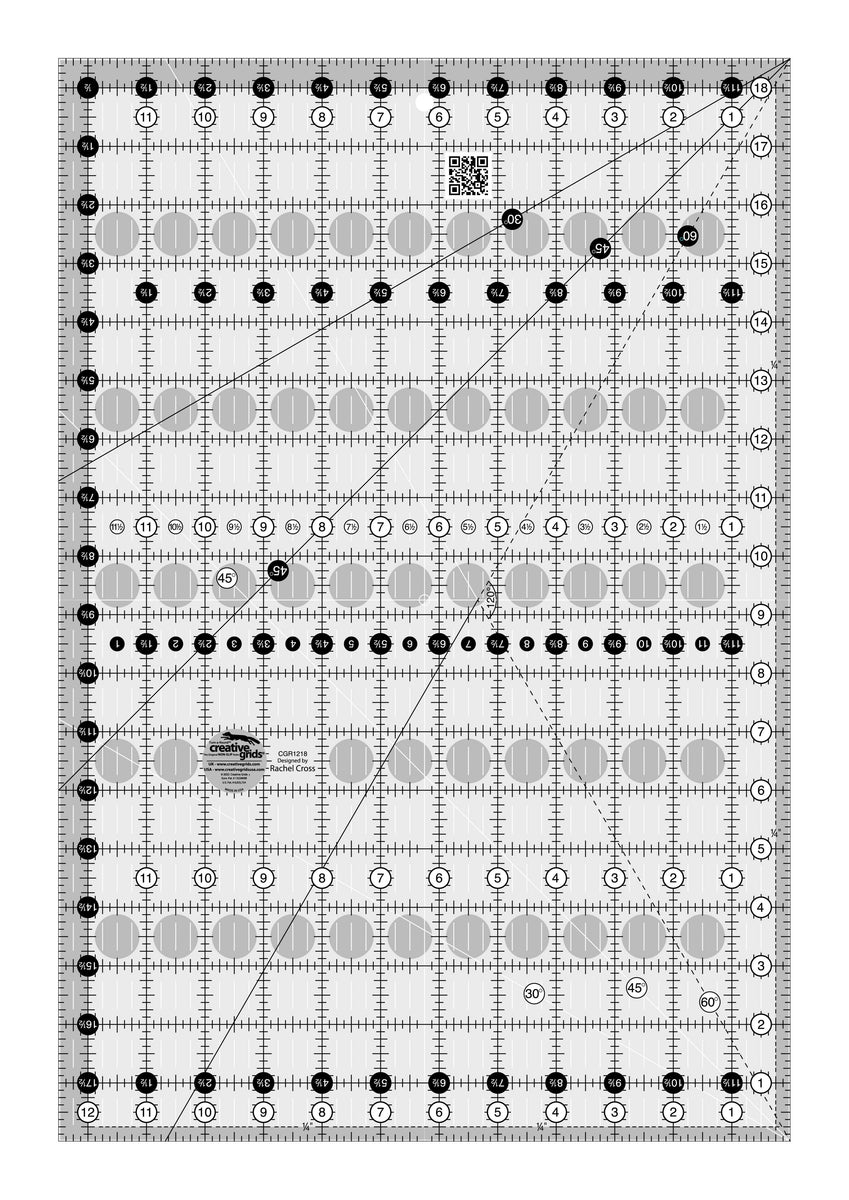 Quilt Ruler 12 1/2
