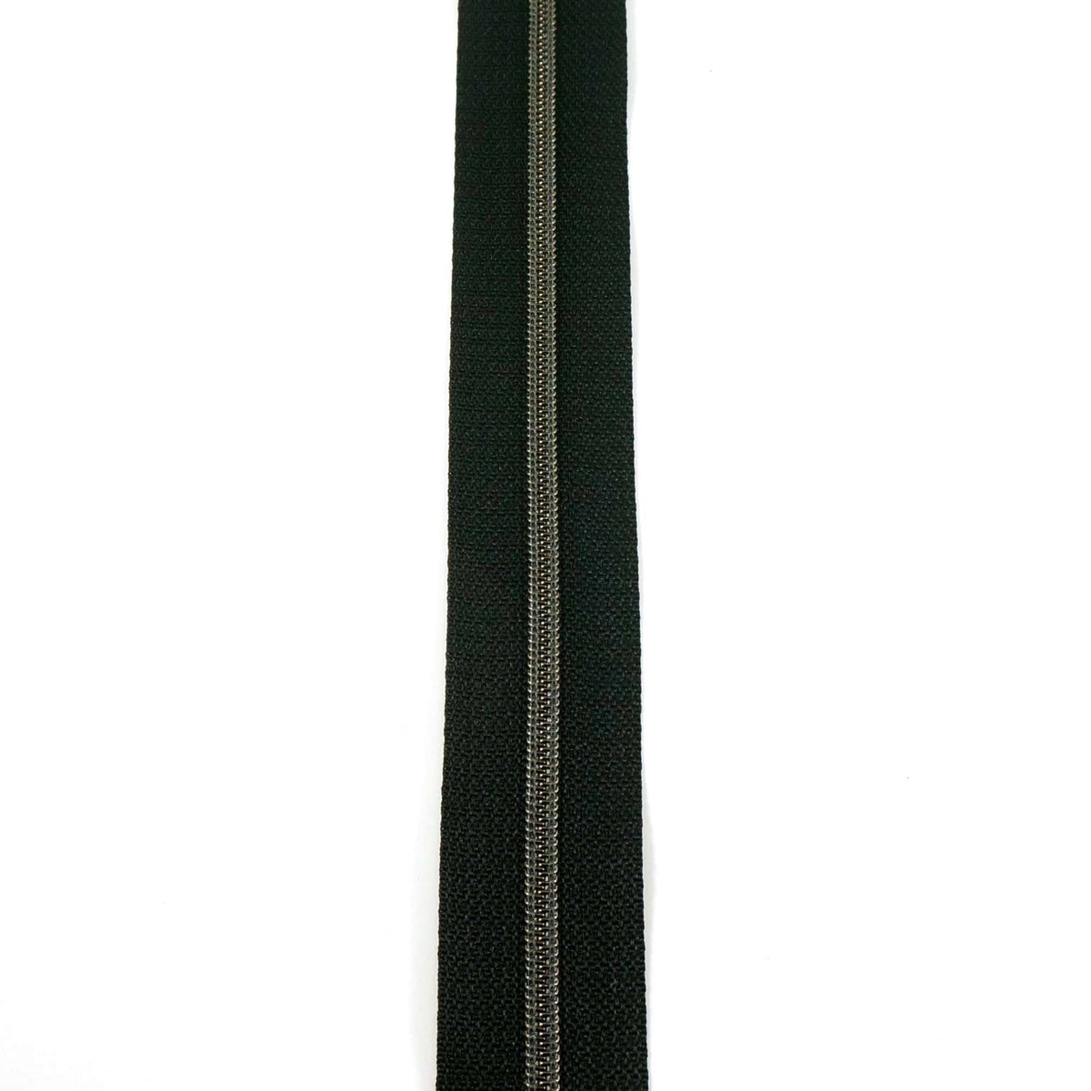 3 Emmaline ZippersbytheYard 3yds Black Gunmetal Teeth Keepsake