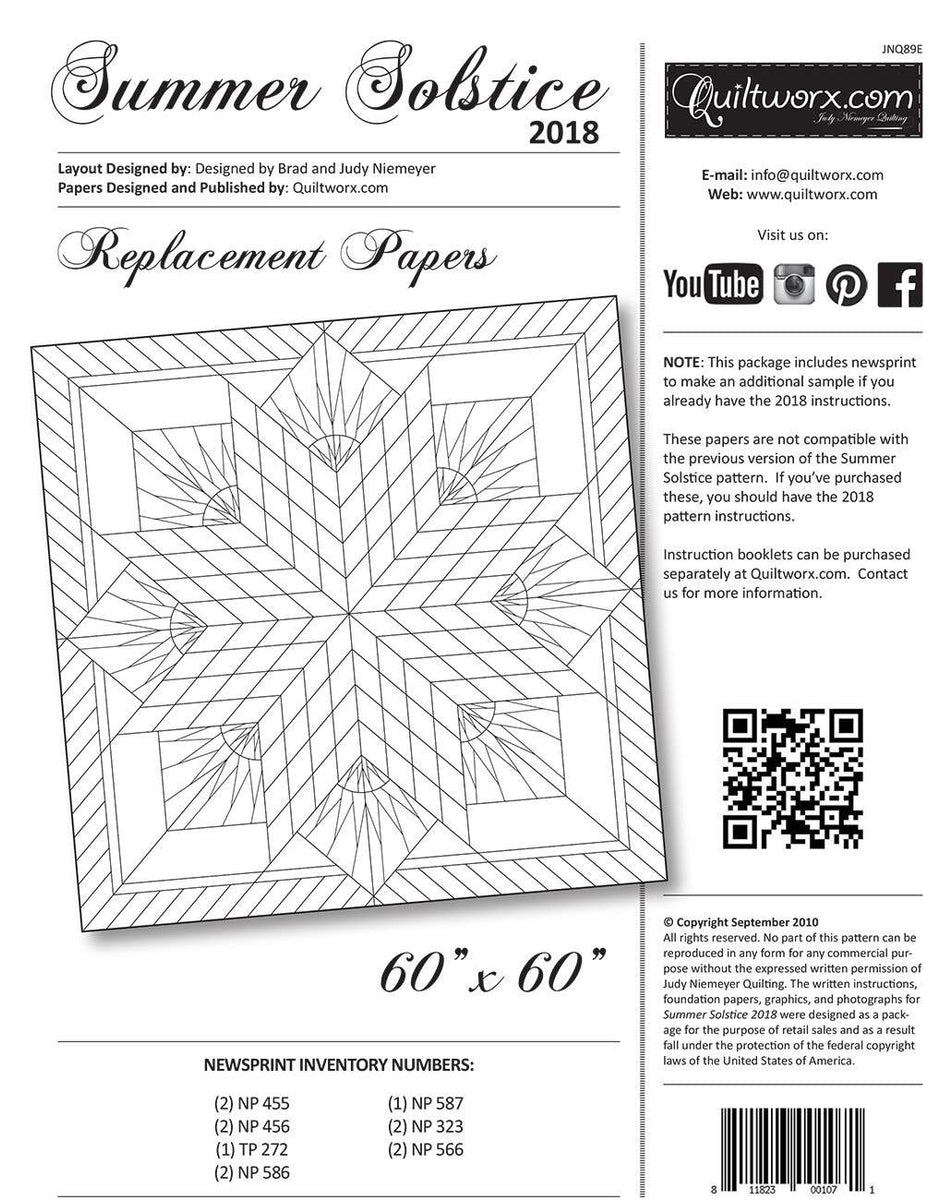 Summer Solstice Extra Paper by Judy Niemeyer Keepsake Quilting