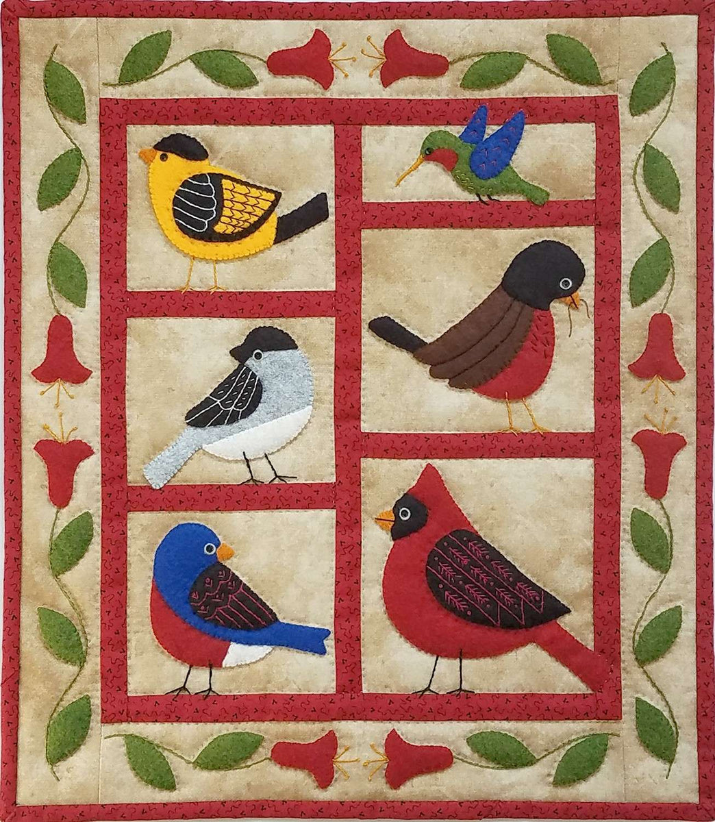 Backyard Birds Wall Quilt Kit by Rachel Pellman Keepsake Quilting