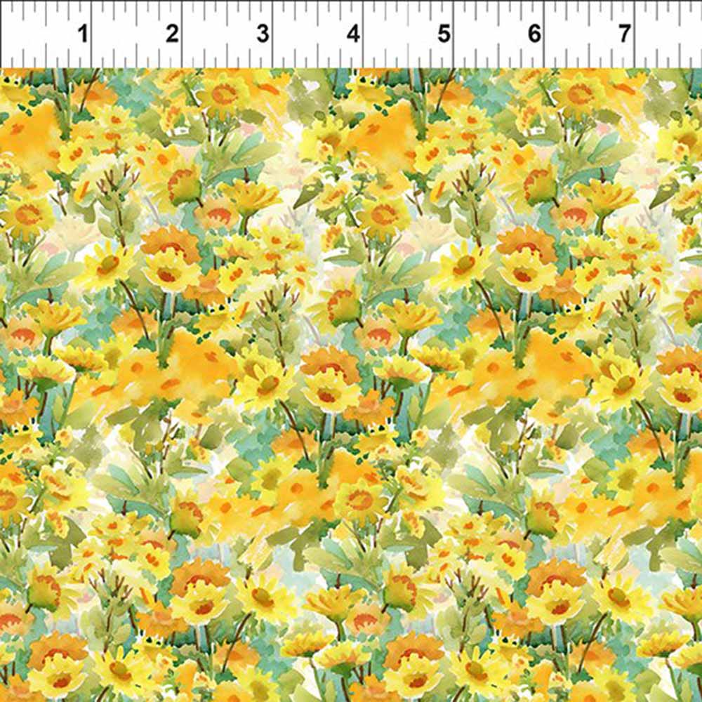 In the Beginning Decoupage Daisy Yardage Keepsake Quilting