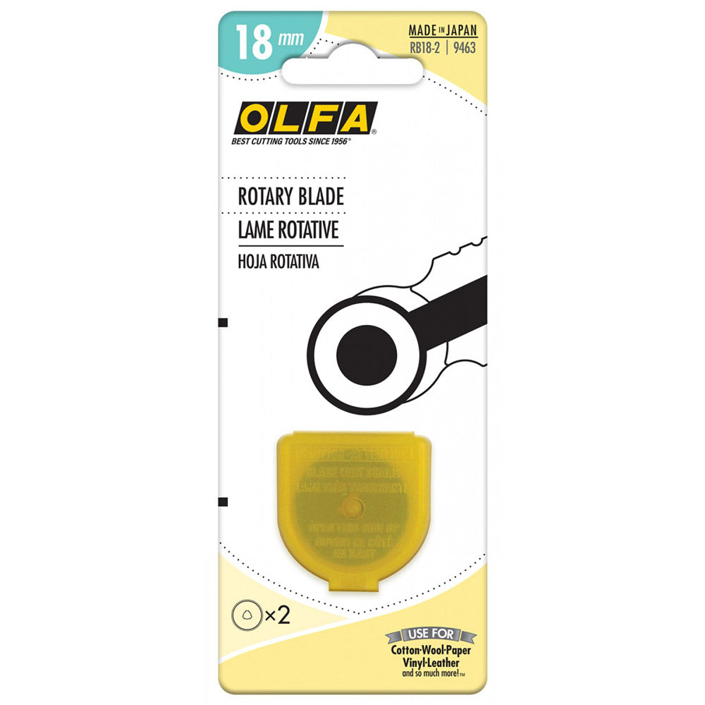 OLFA 18mm Rotary Blades- 2 pk – Keepsake Quilting
