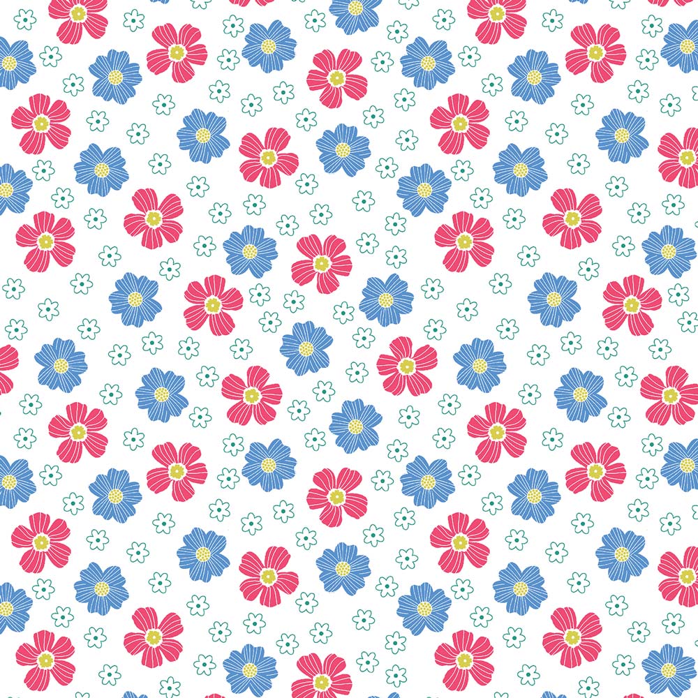 Benartex Chalk Garden Posey White Yardage Keepsake Quilting