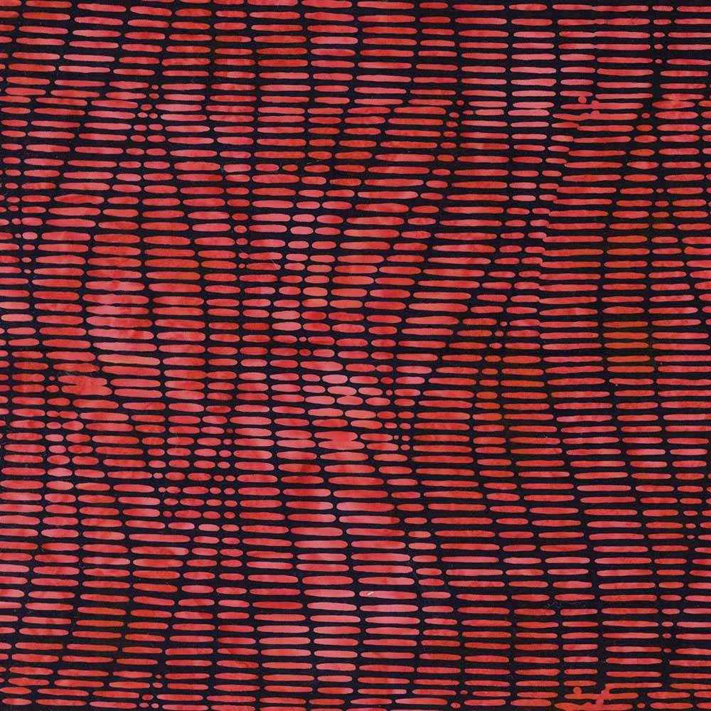 Anthology Fabrics Batik In Stitches Scarlet Yardage Keepsake Quilting