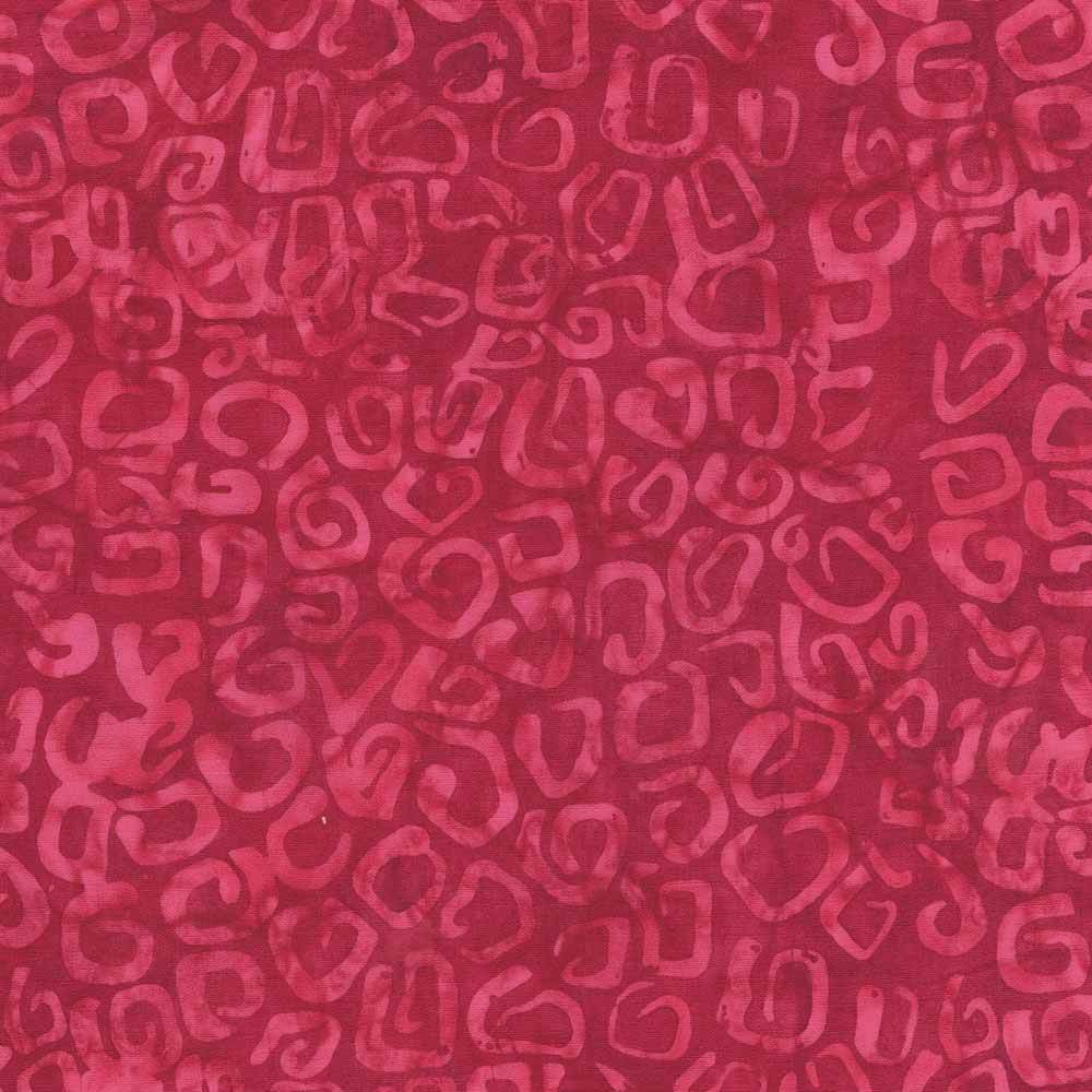 Anthology Fabrics Batik Splash Lynx Lynx Magenta Yardage