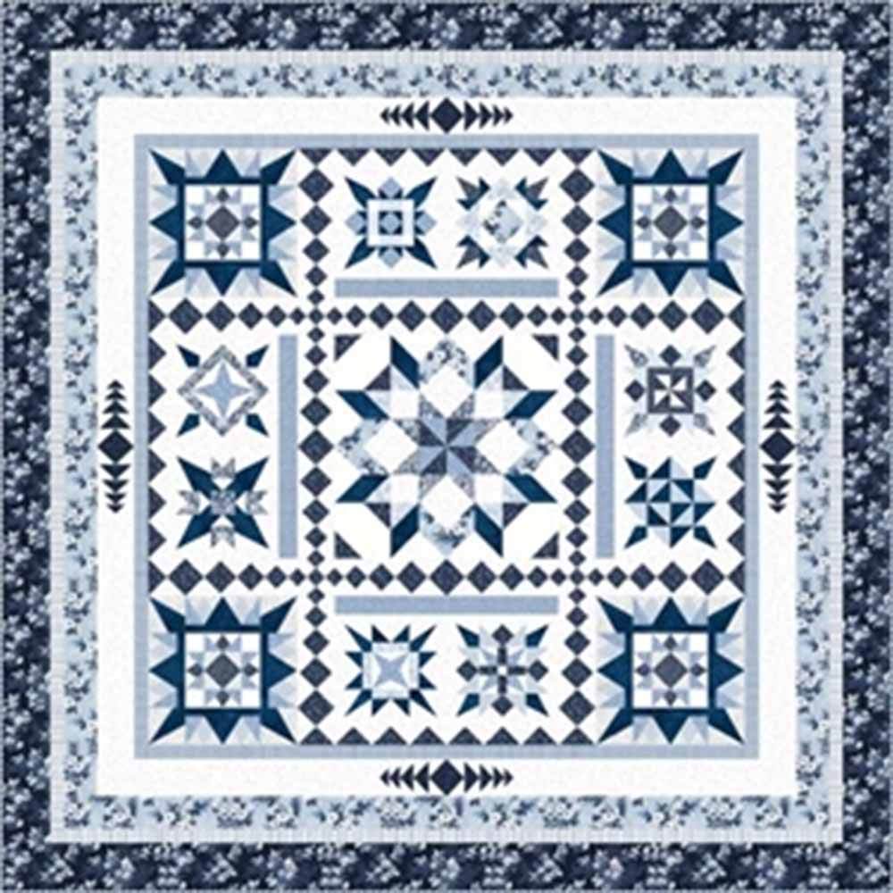 Azul Block of the Month - Pattern Only - Linda McGibbon for Lakeview Q ...