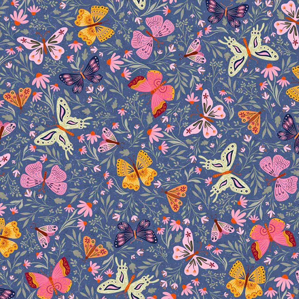 P&B Textiles - Flutter Blooms by JJ Design Studio - Packed Butterflies ...