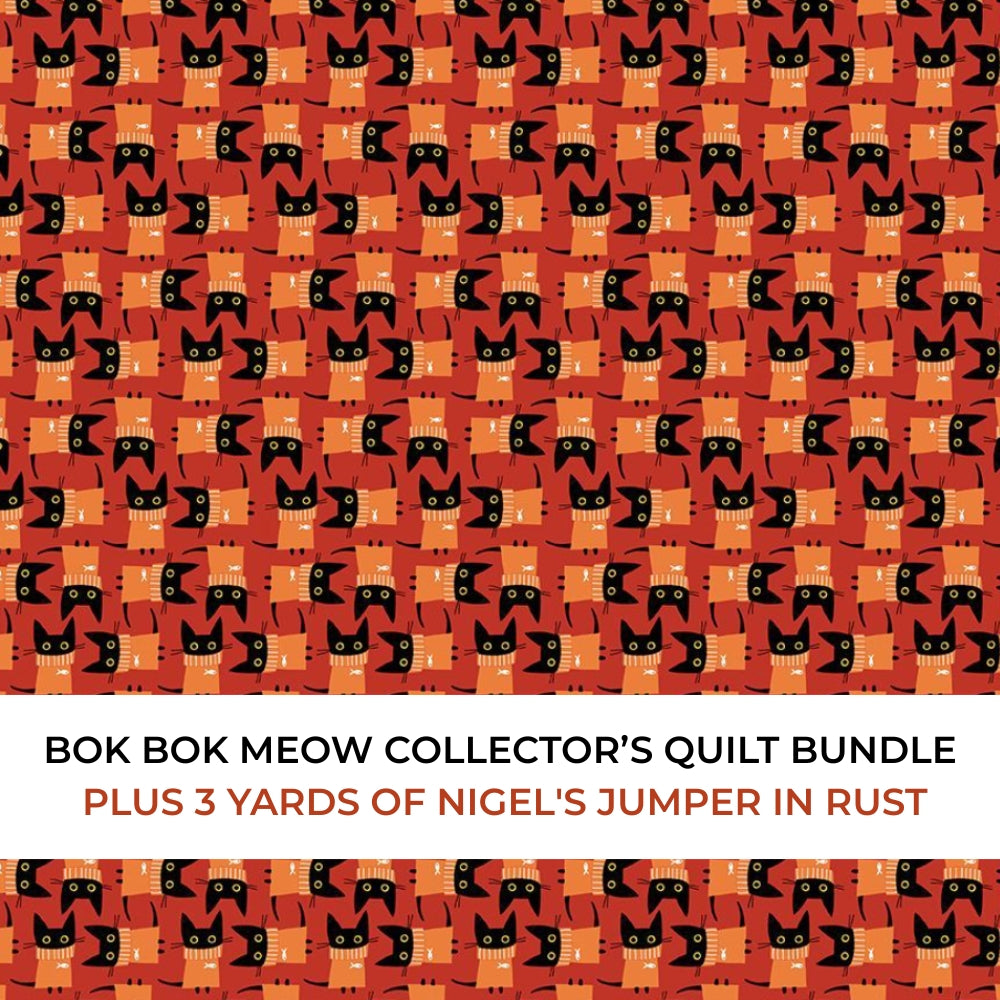 Rust Meow Bok Bok Meow Collector’s Quilt Bundle – Keepsake Quilting