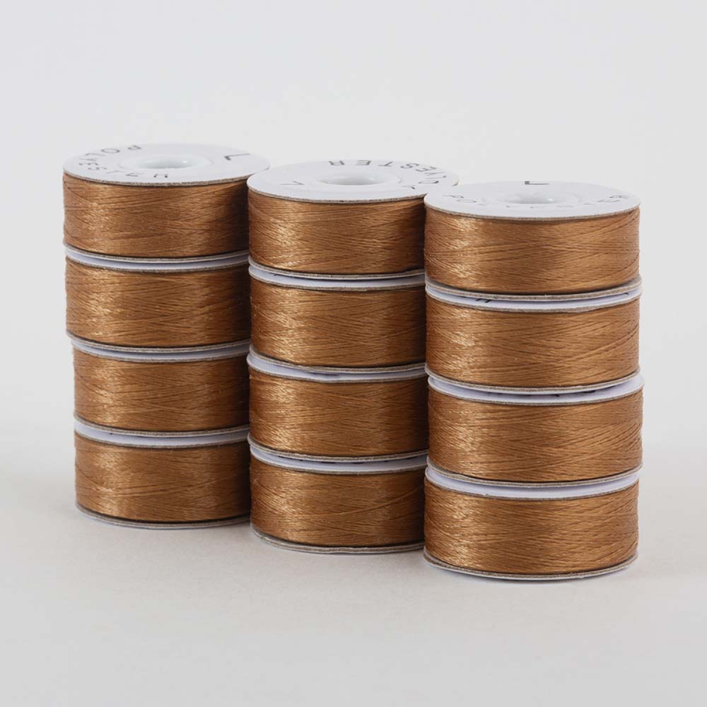 SuperBobs Polyester Bobbin 12pk L-Style Medium Brown – Keepsake Quilting