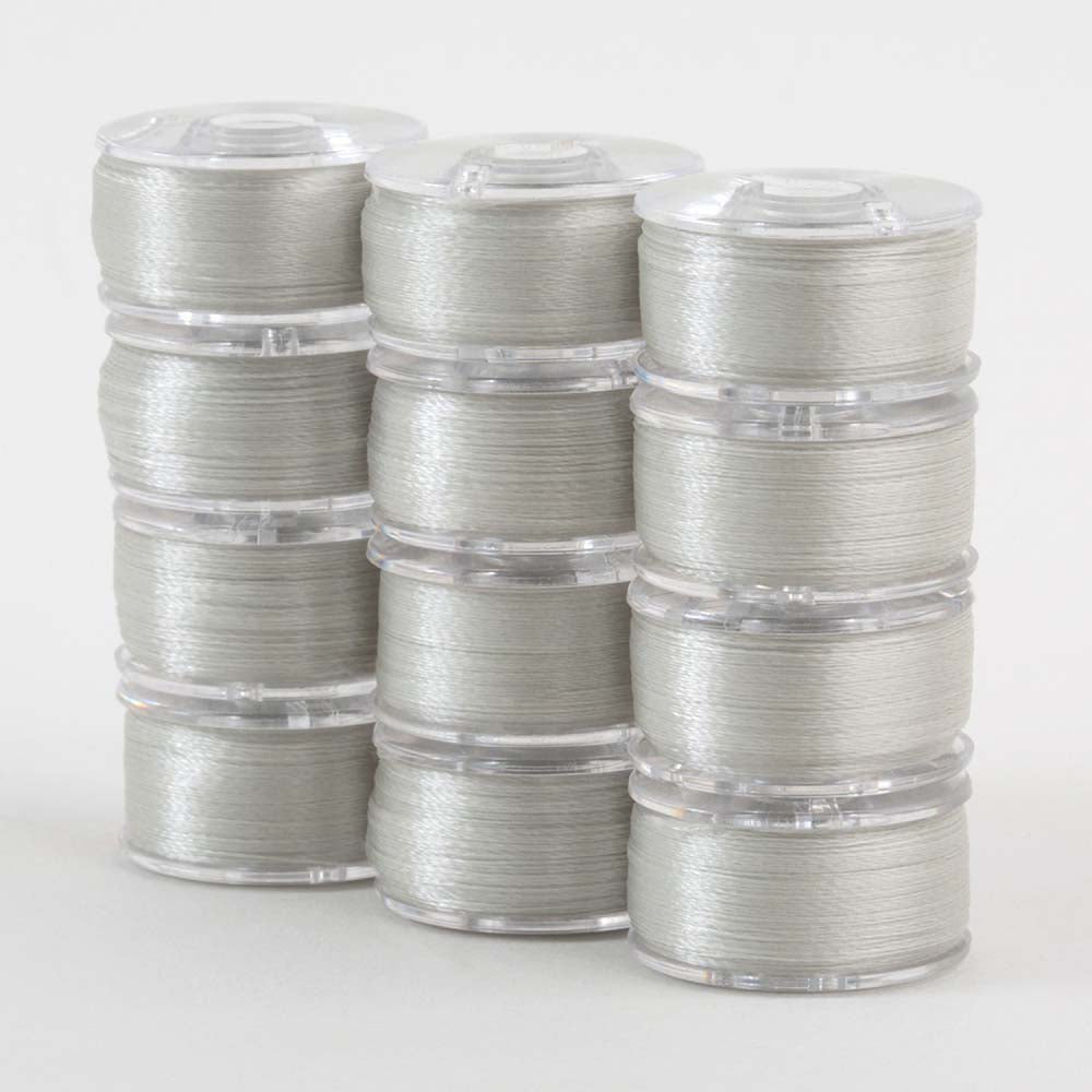 SuperBobs Polyester Bobbin 12pk Class 15 Silver – Keepsake Quilting