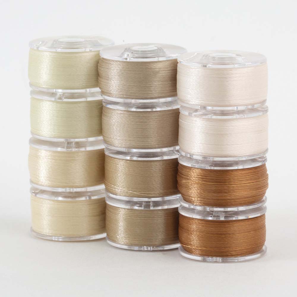 SuperBobs Polyester Bobbin 12pk Class 15 Neutral – Keepsake Quilting