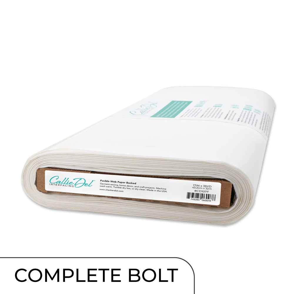 Fusible Web Paper Backed - Callie Del Interfacing - 17in x 35yds ...