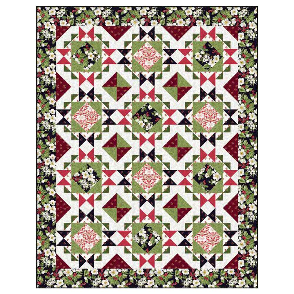 Andover Fabrics - Winter Rose Quilt Pattern - FREE download