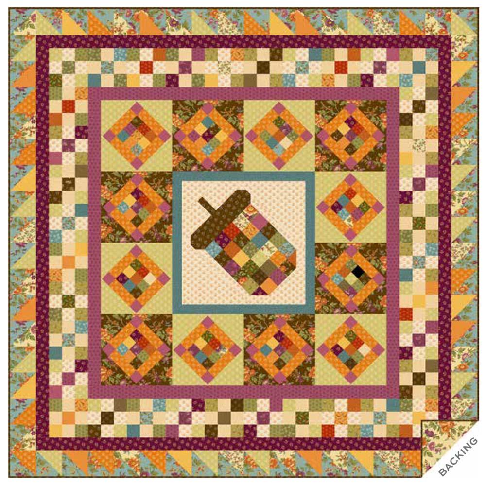 Andover Fabrics - Wildberry Acorn Quilt Pattern - FREE download