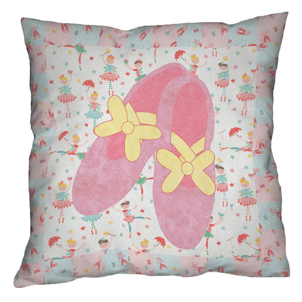 Andover Fabrics - Tutu Ballet Slipper Pillow Pattern - FREE download