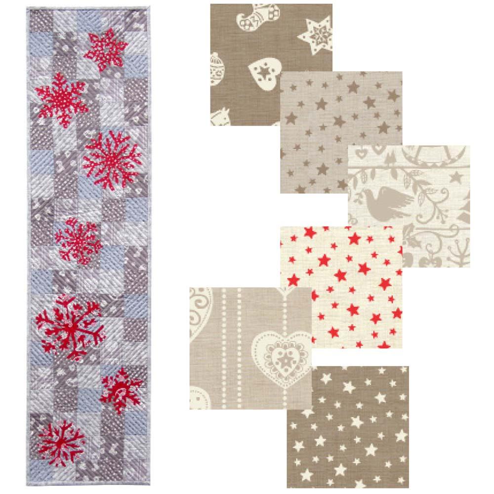 Andover Fabrics - Snowflake Table Runner Pattern - FREE download
