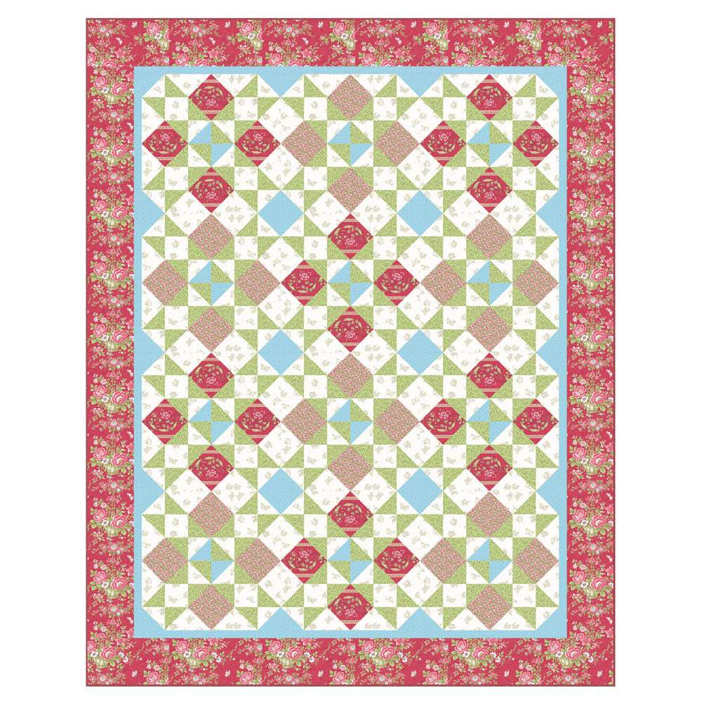 Andover Fabrics - Arbor Rose Quilt Pattern - FREE download