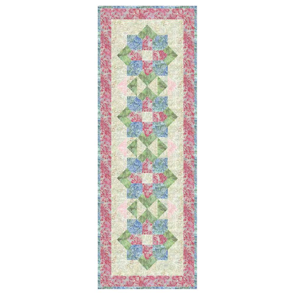 Anthology Fabrics - Water Lily Runner pattern - FREE download