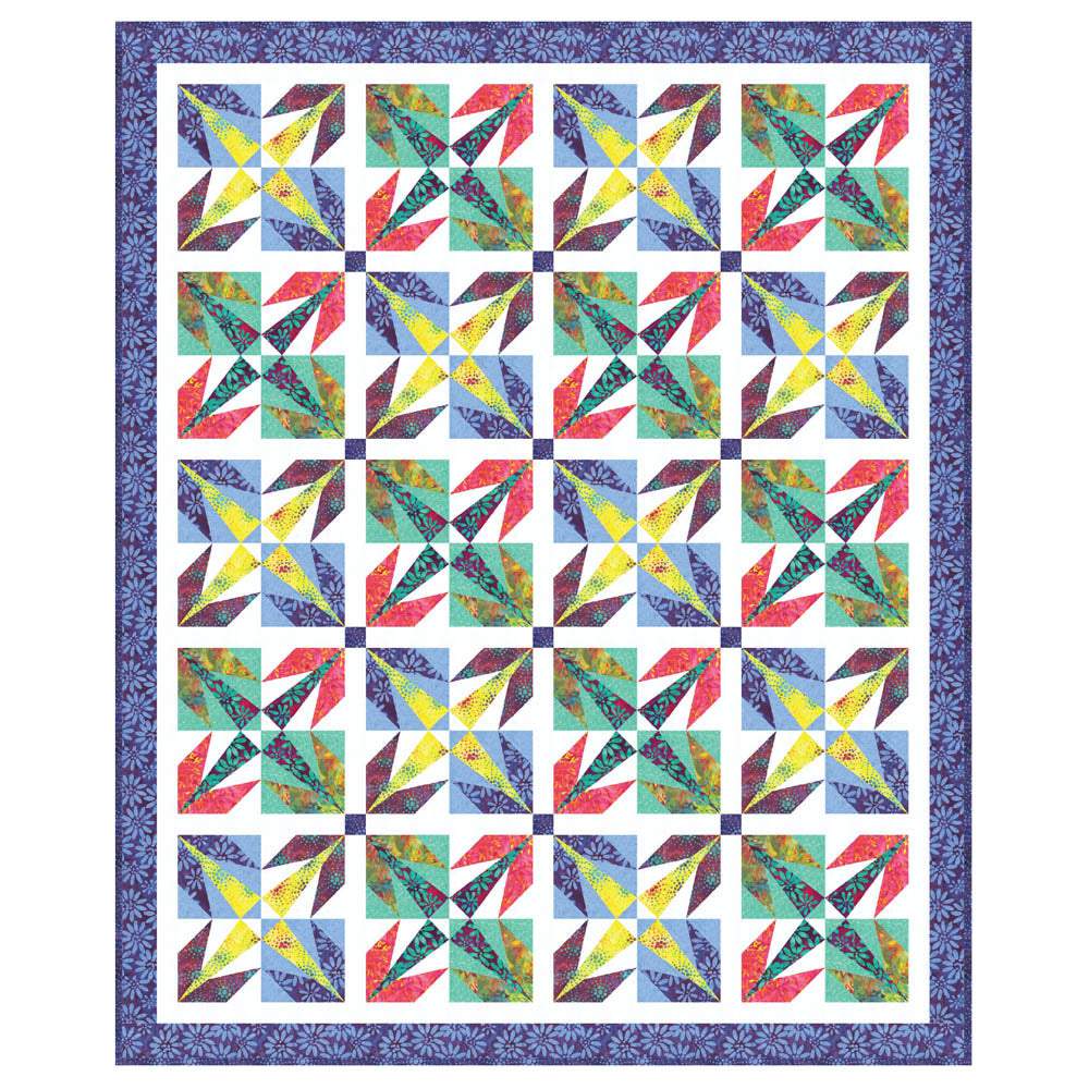 Anthology Fabrics - Tropical Vacation Quilt pattern - FREE download