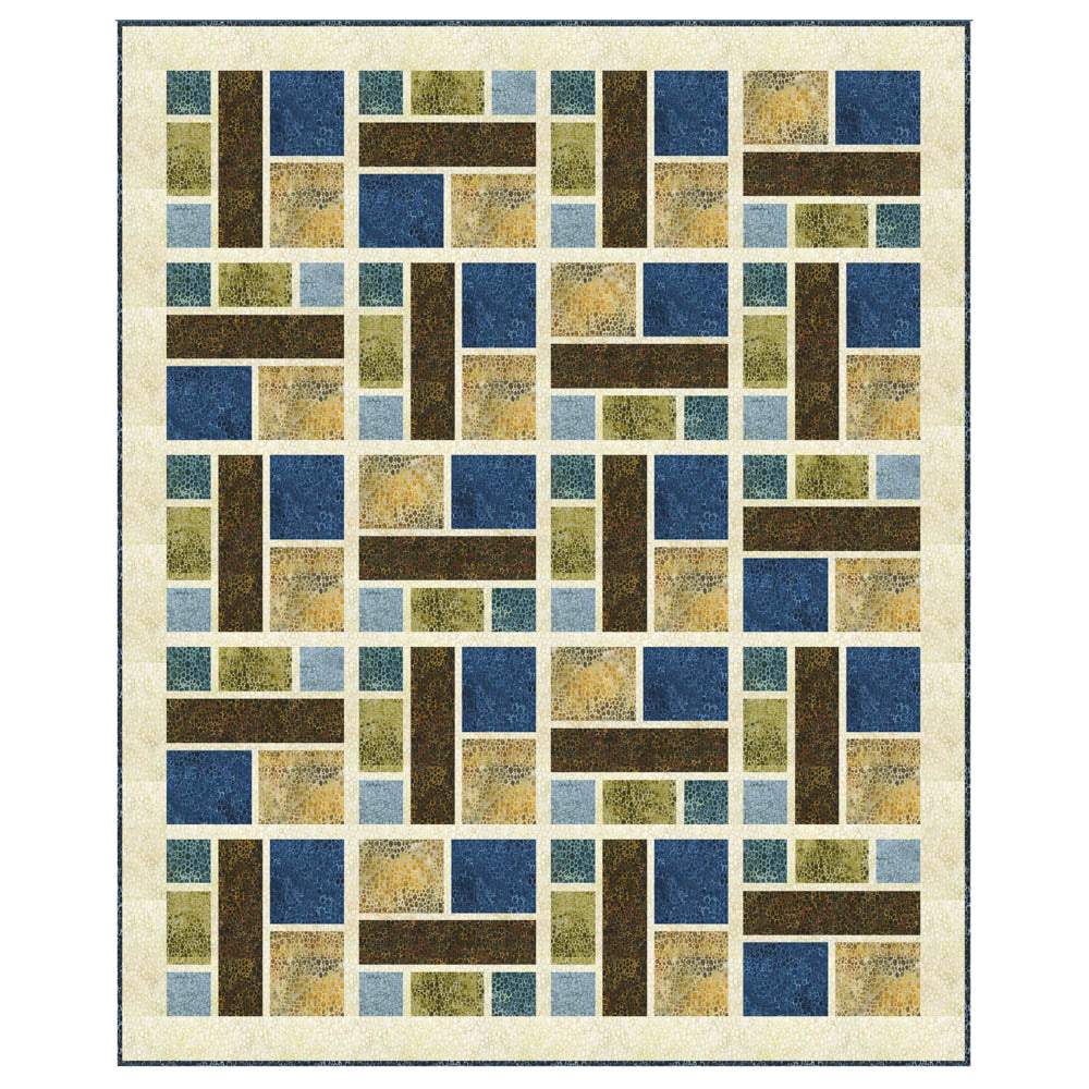 Anthology Fabrics - Seaglass Quilt pattern - FREE download