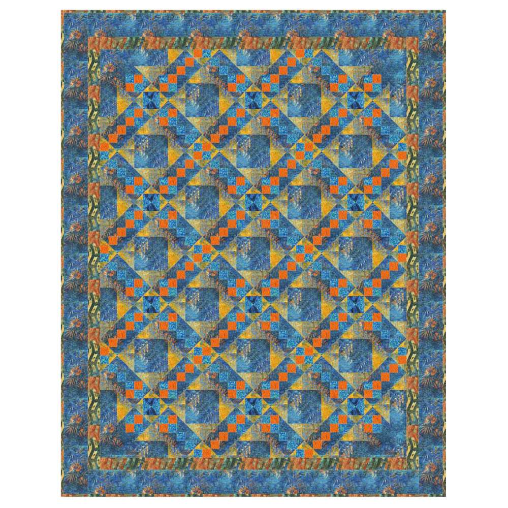 Anthology Fabrics - Paradise Cove Quilt pattern - FREE download
