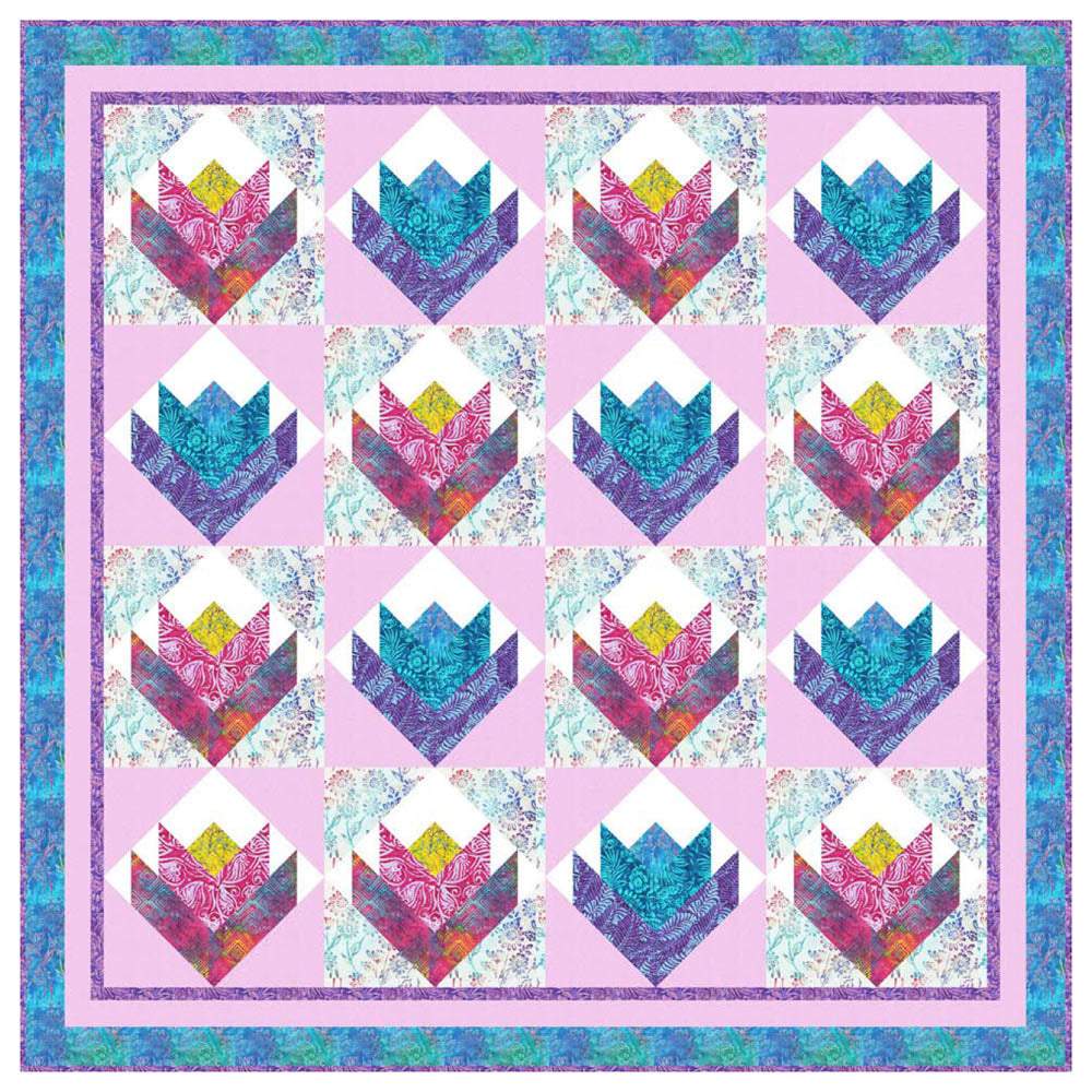 Anthology Fabrics - In Bloom Quilt pattern - FREE download