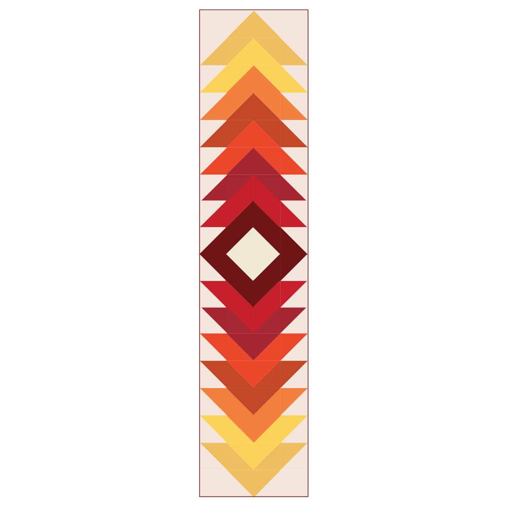 Anthology Fabrics - Fire Starter Runner pattern - FREE download