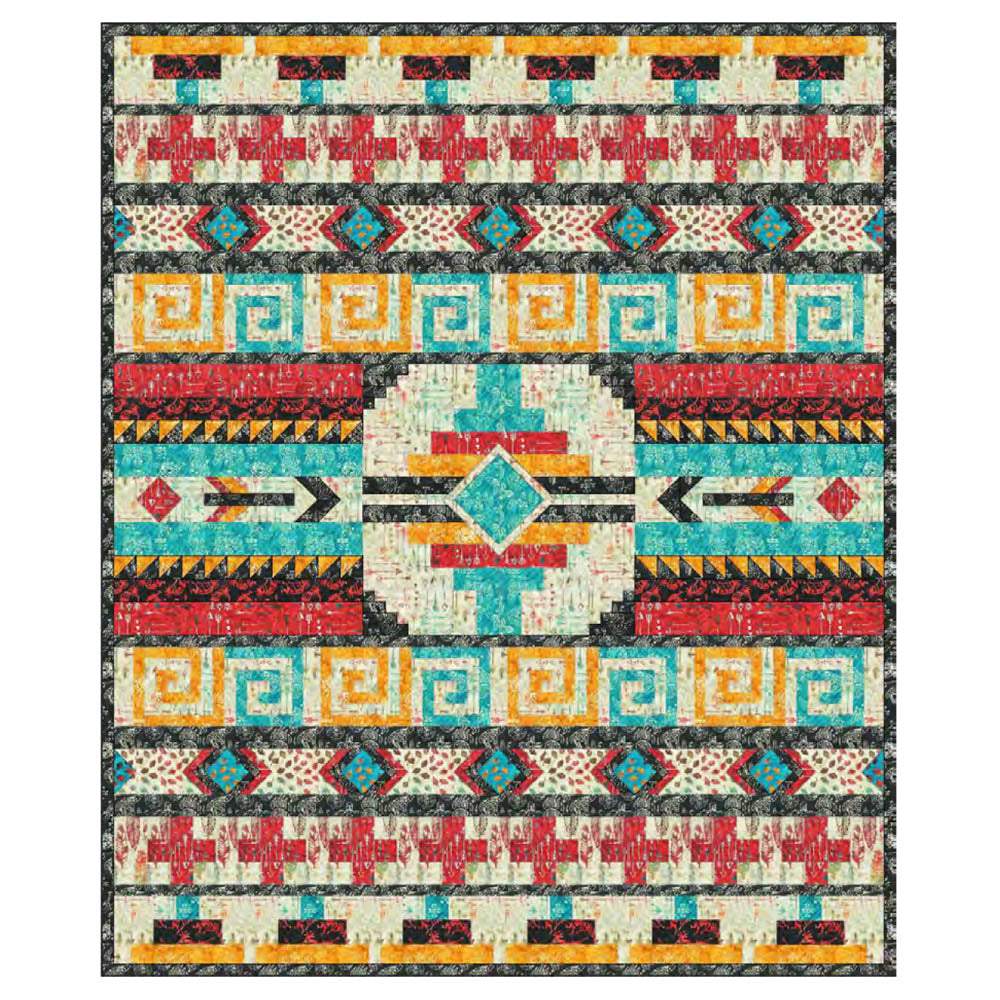 Anthology Fabrics - Colors of the WindQuilt pattern - FREE download