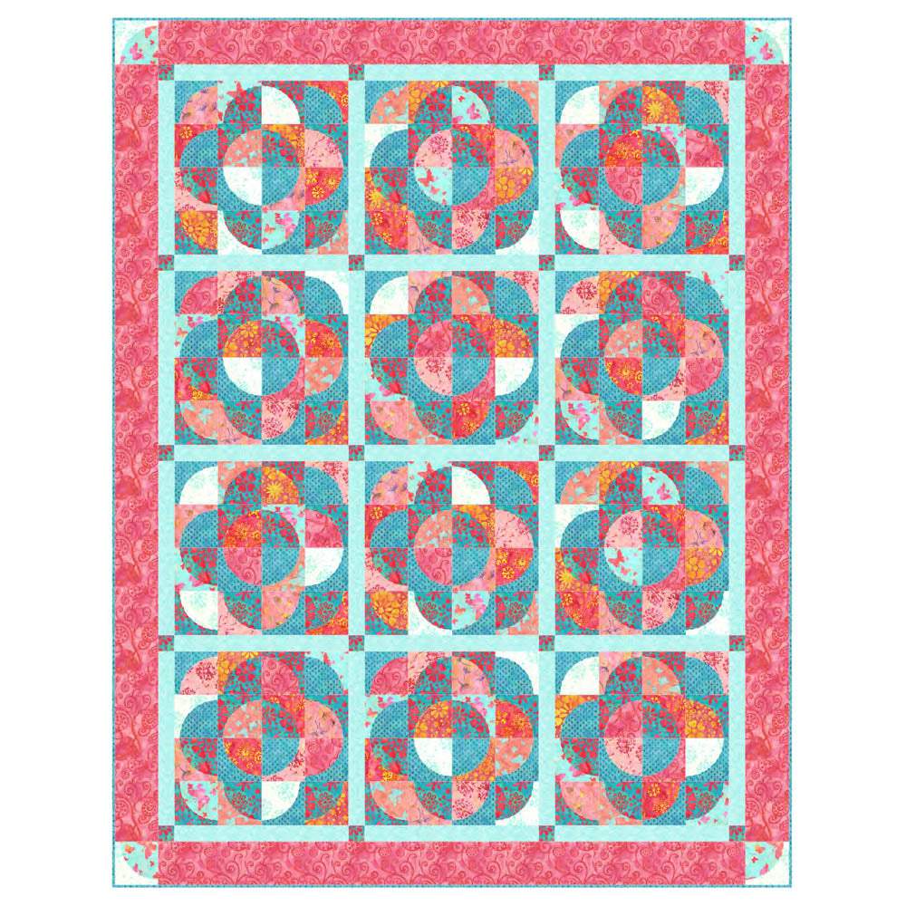 Anthology Fabrics - Butterflys Path Quilt pattern - FREE download