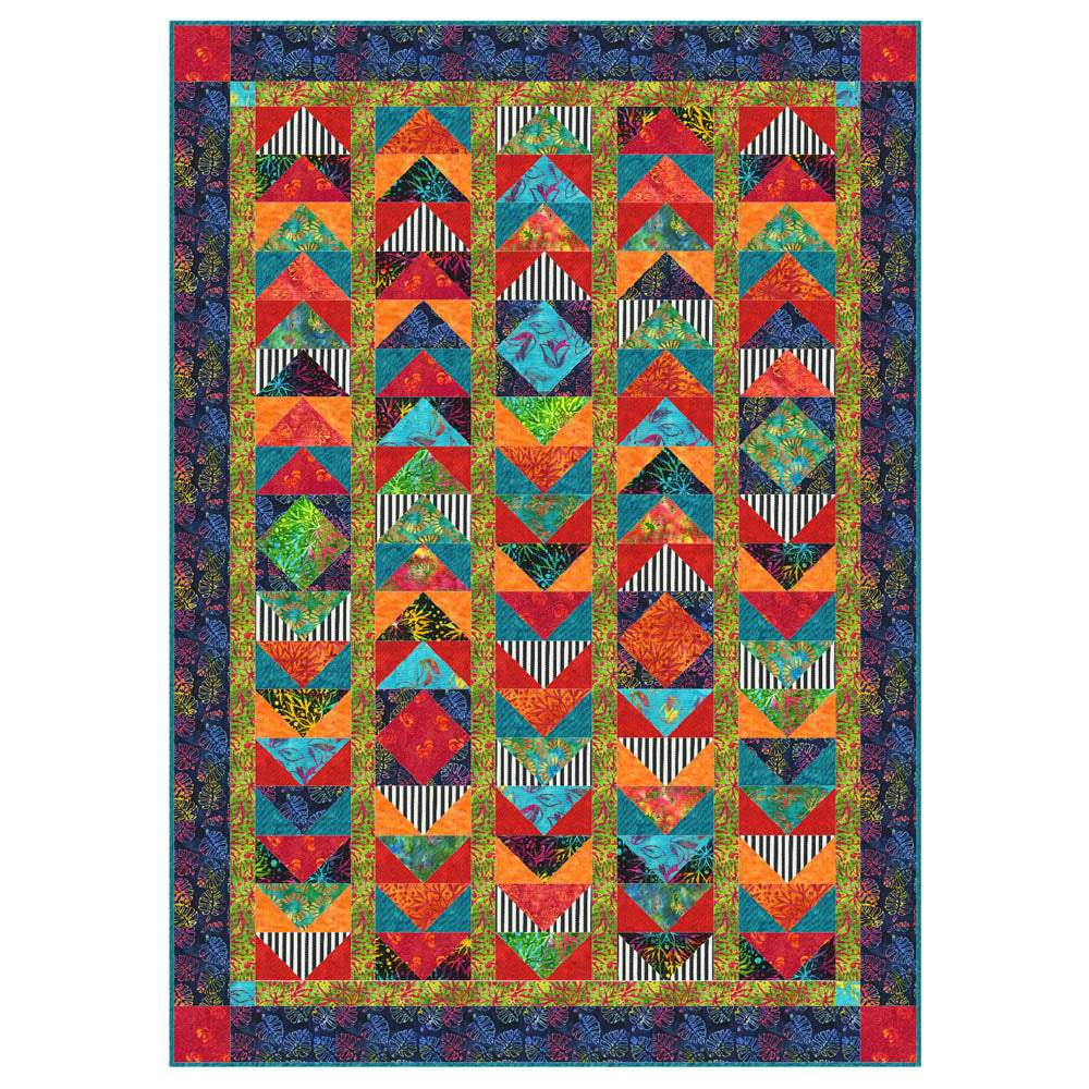 Anthology Fabrics - Bright Flight Quilt pattern - FREE download
