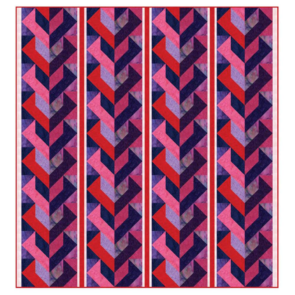 Anthology Fabrics - All You Need is Love Quilt pattern - FREE download