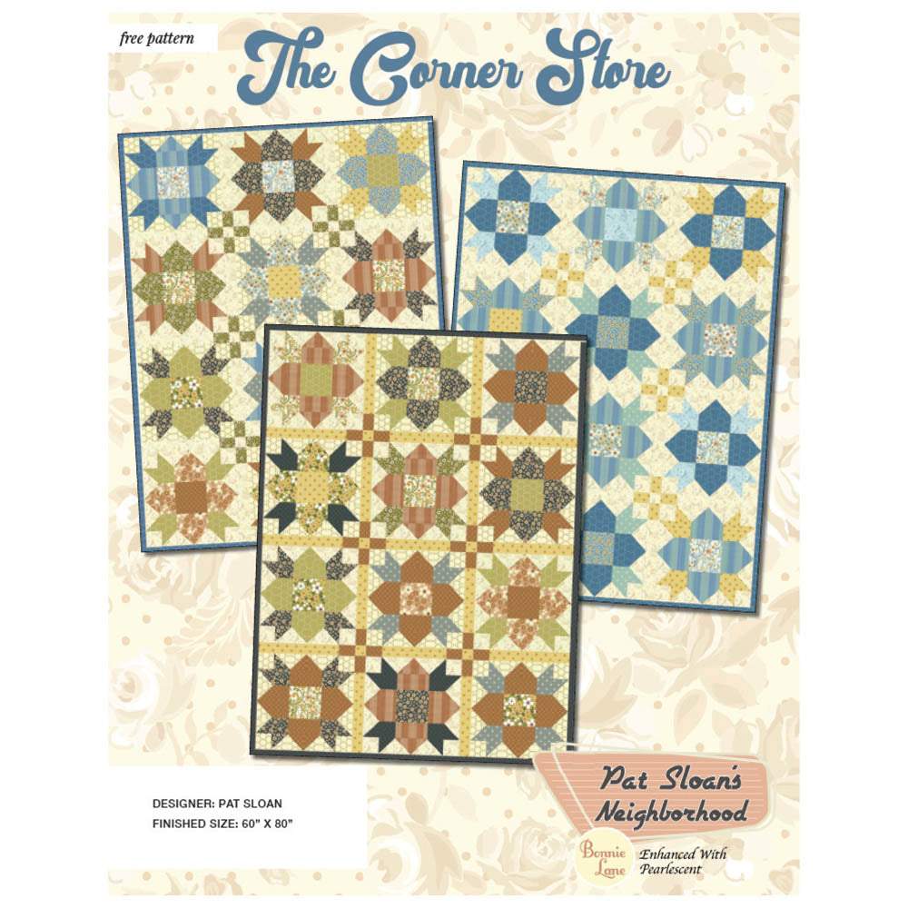 Benartex - The Corner Store Quilt pattern - FREE download