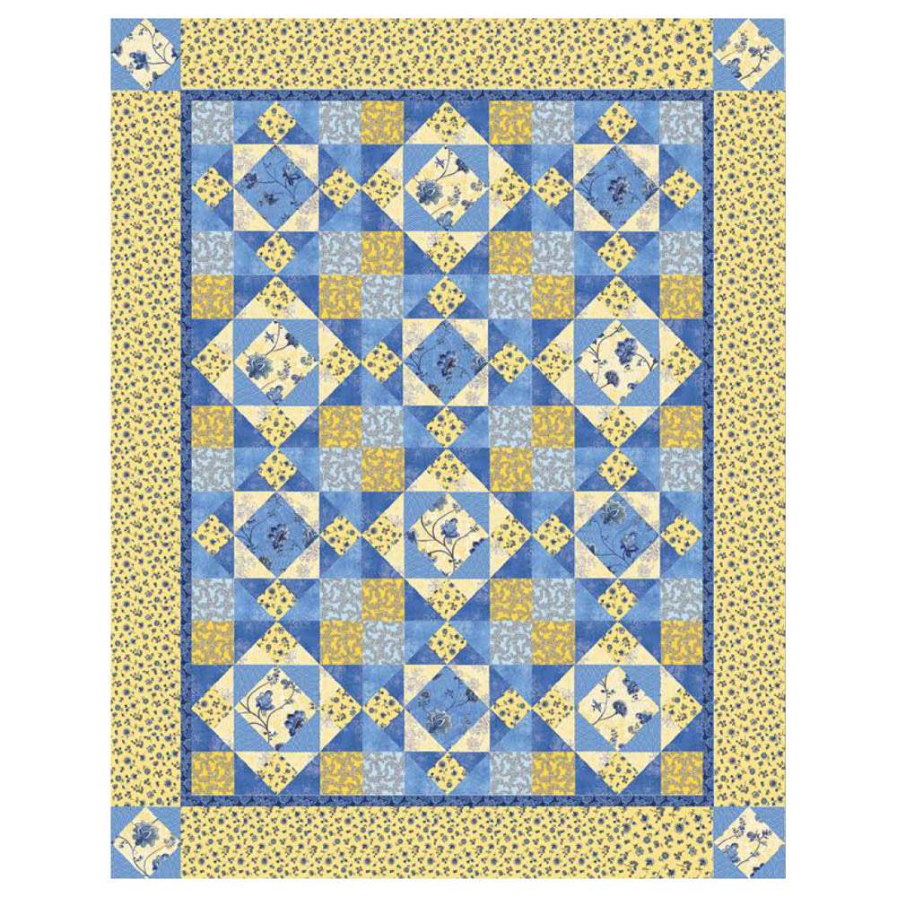Benartex - Summer Blues Quilt pattern - FREE download