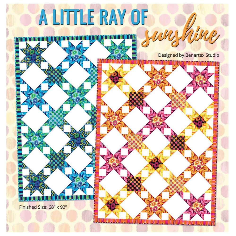Benartex - Little Ray of Sunshine Quilt pattern - FREE download