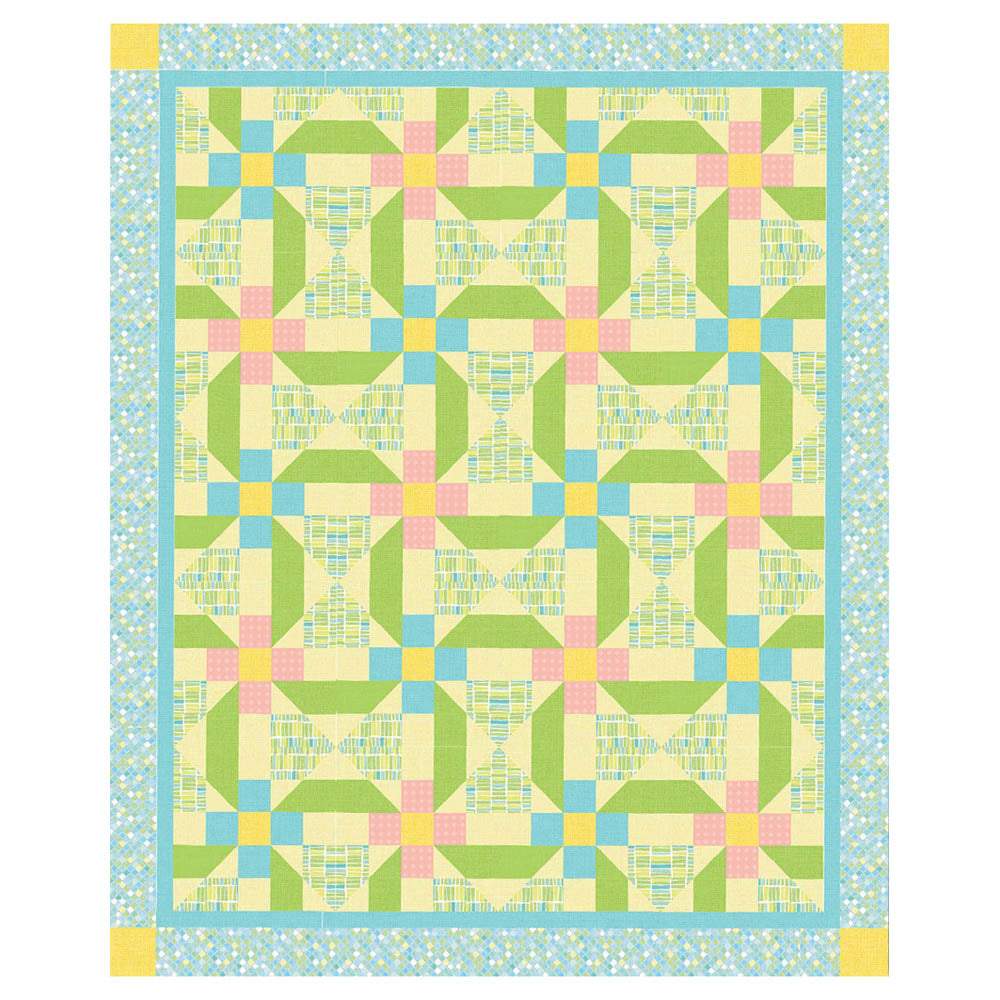 Benartex - Hidden Tulips Quilt pattern - FREE download