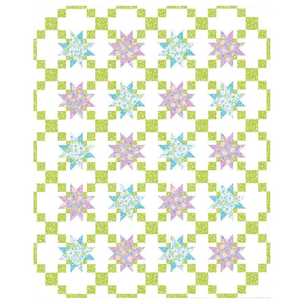 Benartex - Garden Stars Quilt pattern - FREE download