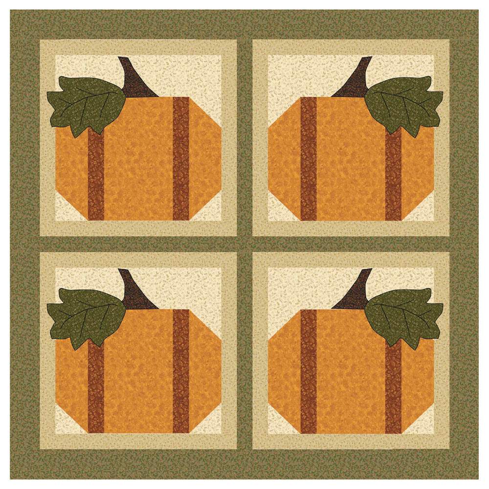 Benartex - Four Pumpkins Quilt pattern - FREE download