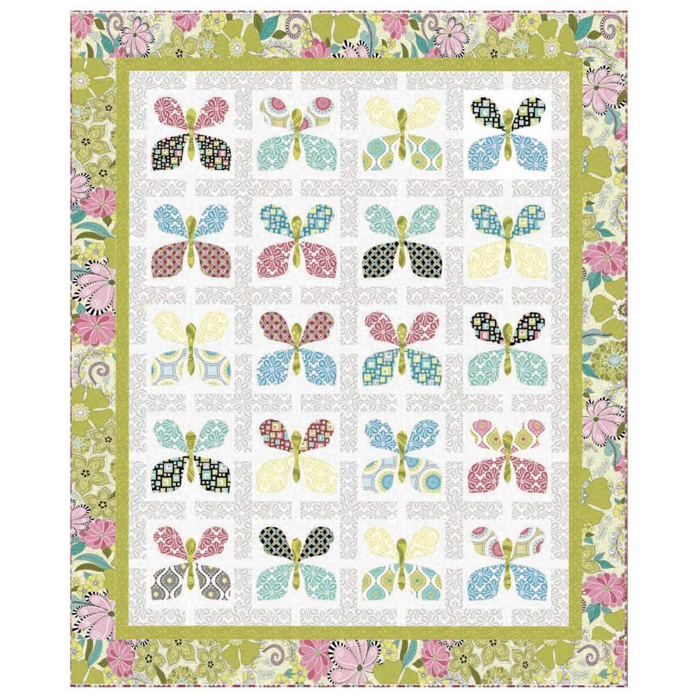 Benartex - Butterfly Blossoms Quilt pattern - FREE download