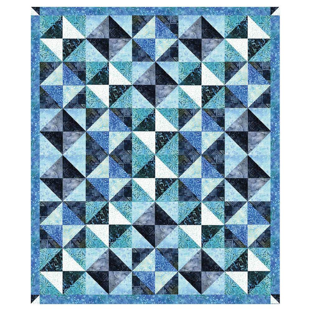 Benartex - Blue Shimmer Quilt pattern - FREE download
