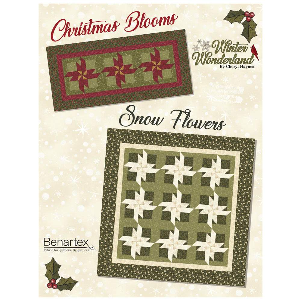 Benartex - Snow Flowers Pattern - FREE download