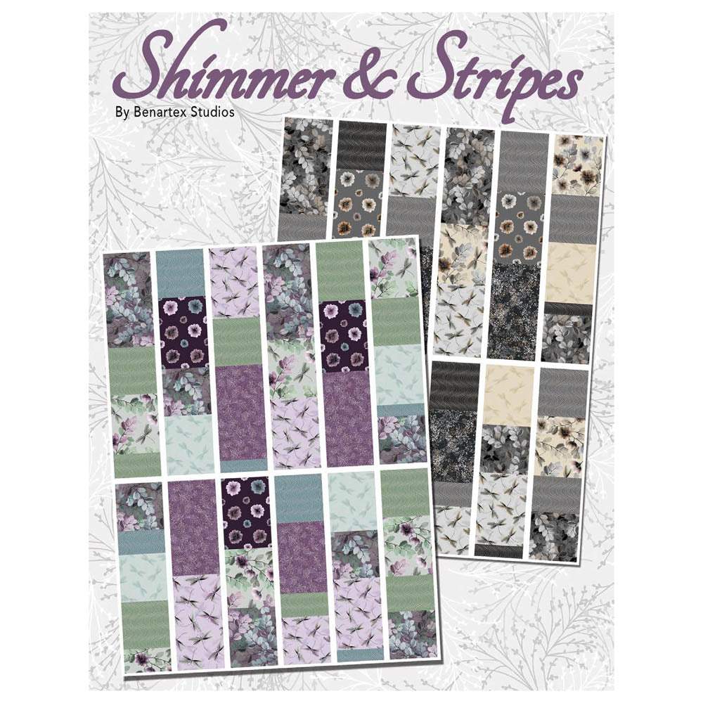 Benartex - Shimmer & Stripes Pattern - FREE download