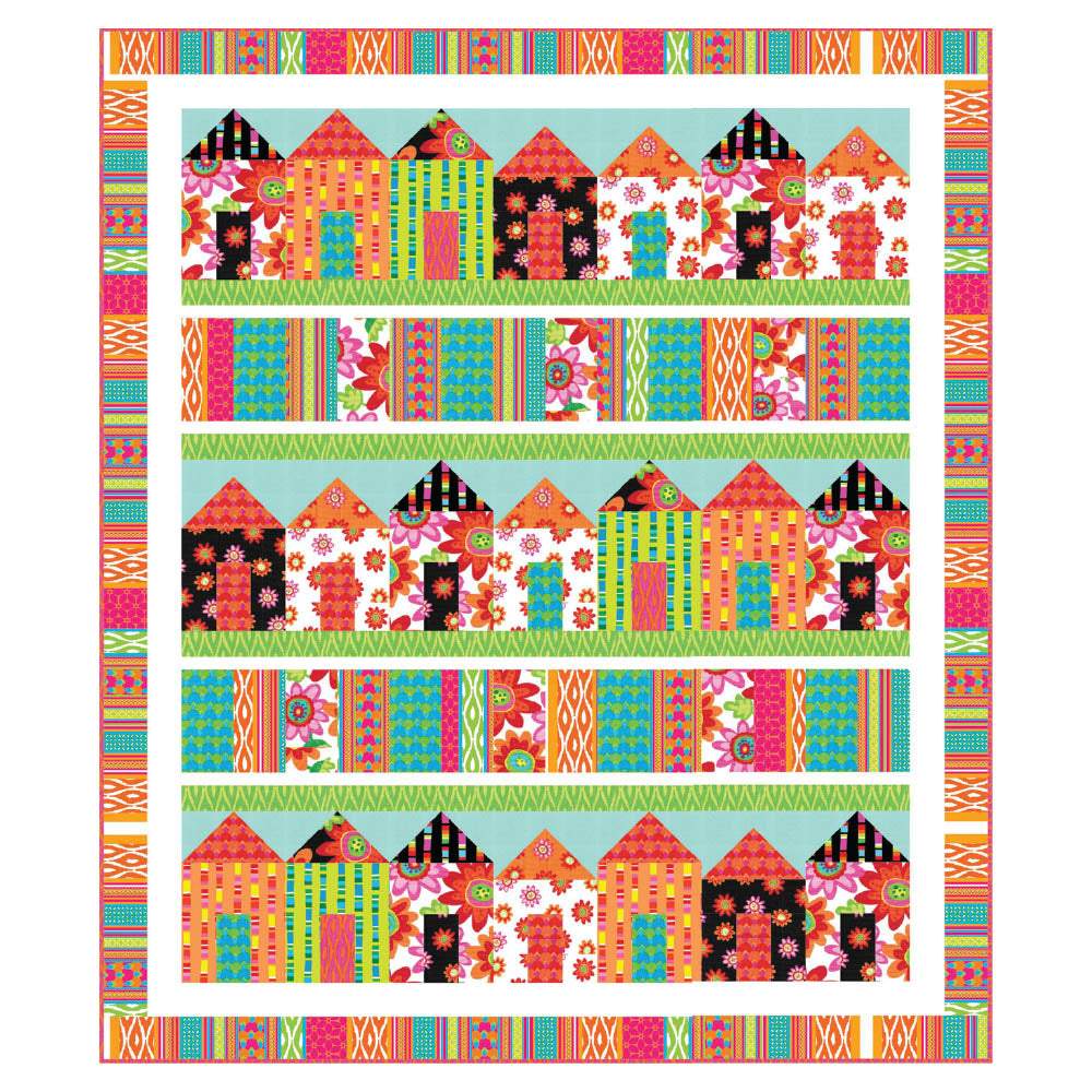 Benartex - Pretty Little Houses Pattern - FREE download