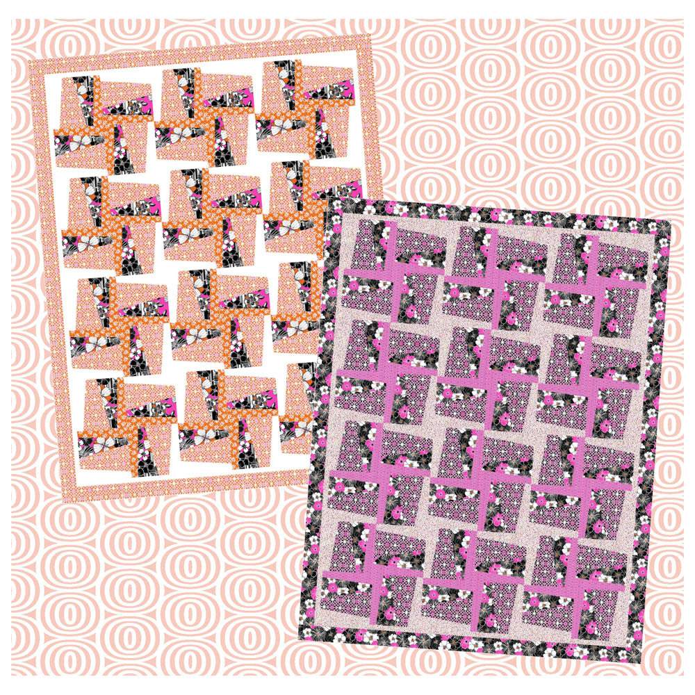 Benartex - Pinwheel Punch Pattern - FREE download