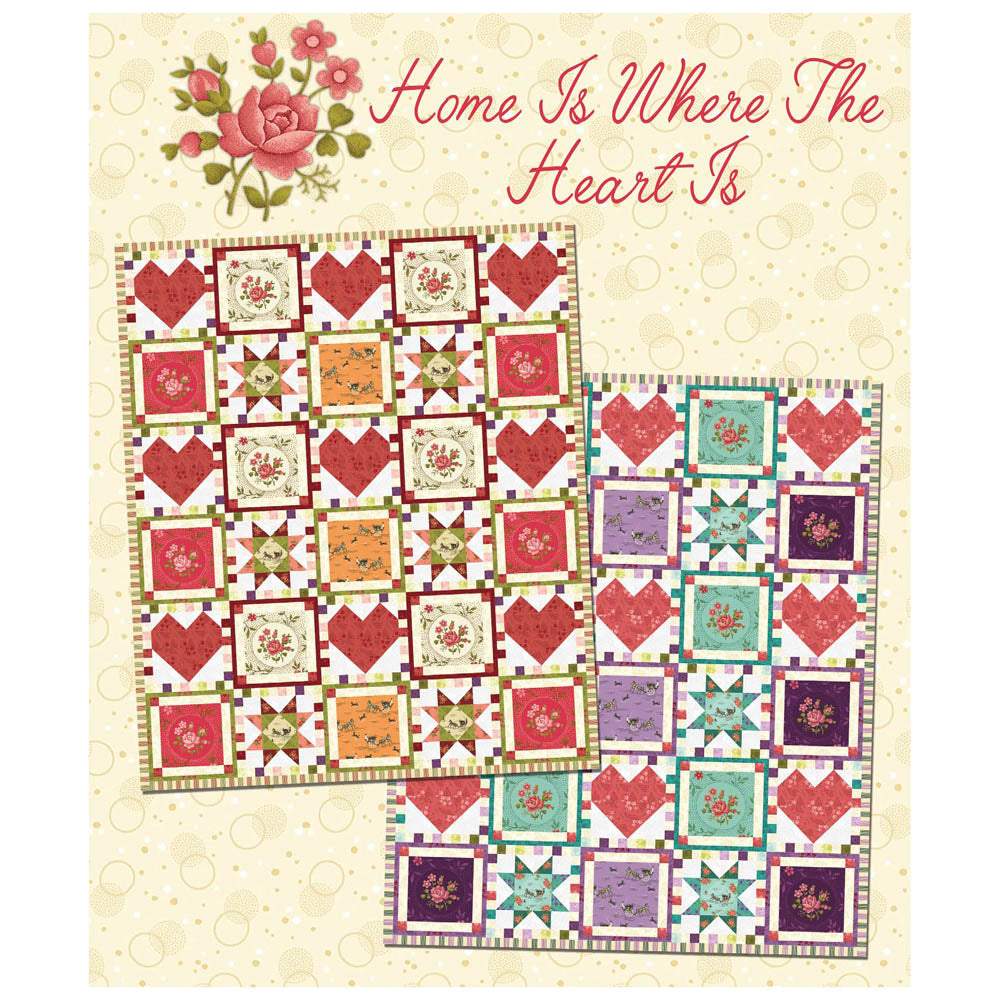 Benartex - Home is Where the Heart Is Pattern - FREE download